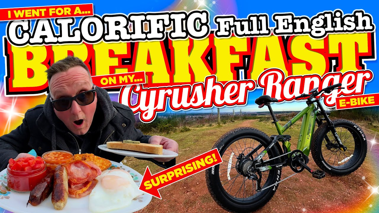 I went for a CALORIFIC FULL ENGLISH BREAKFAST on my new Cyrusher Ranger E-bike and was SURPRISED...