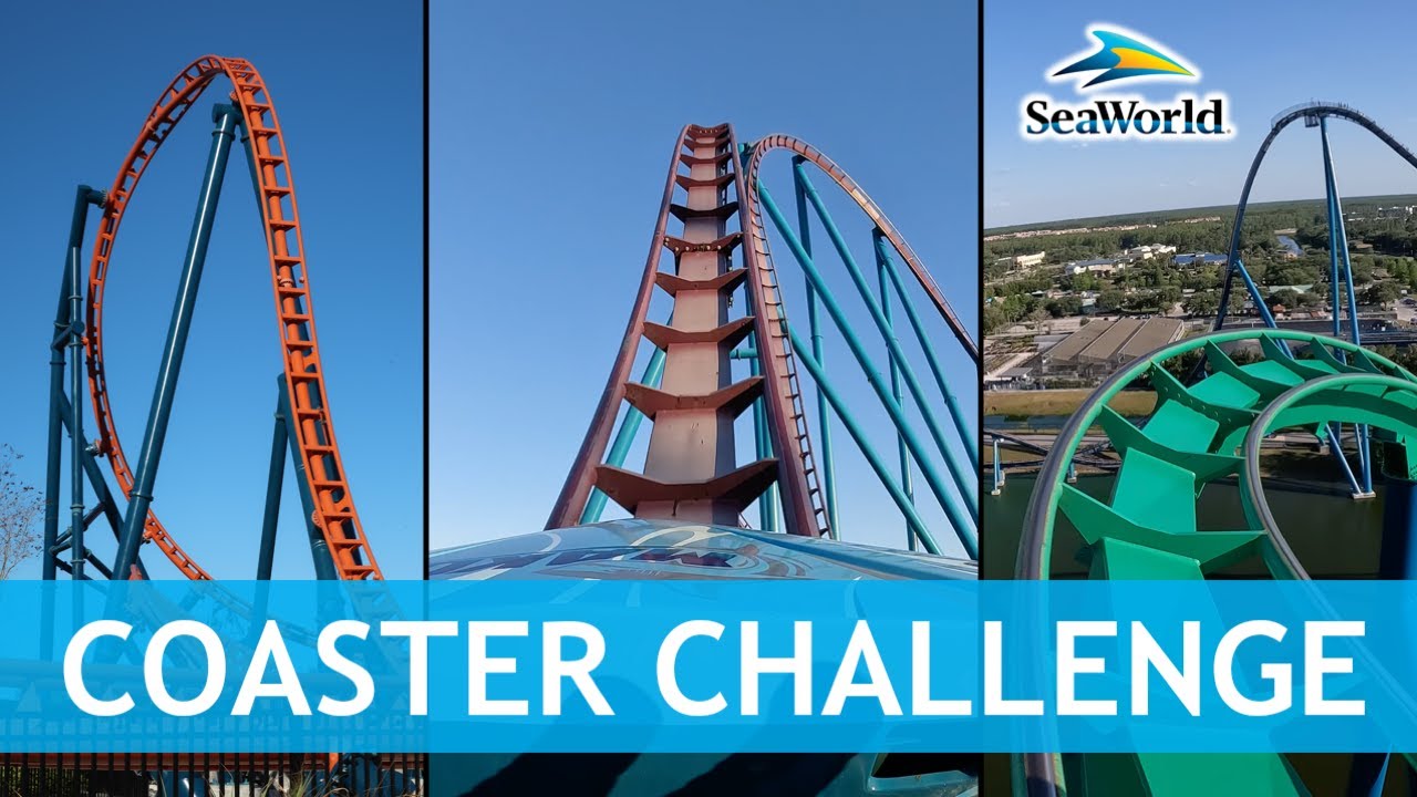 Riding Every Coaster at SeaWorld Orlando in 1 Day - The Coaster Capital of Orlando!