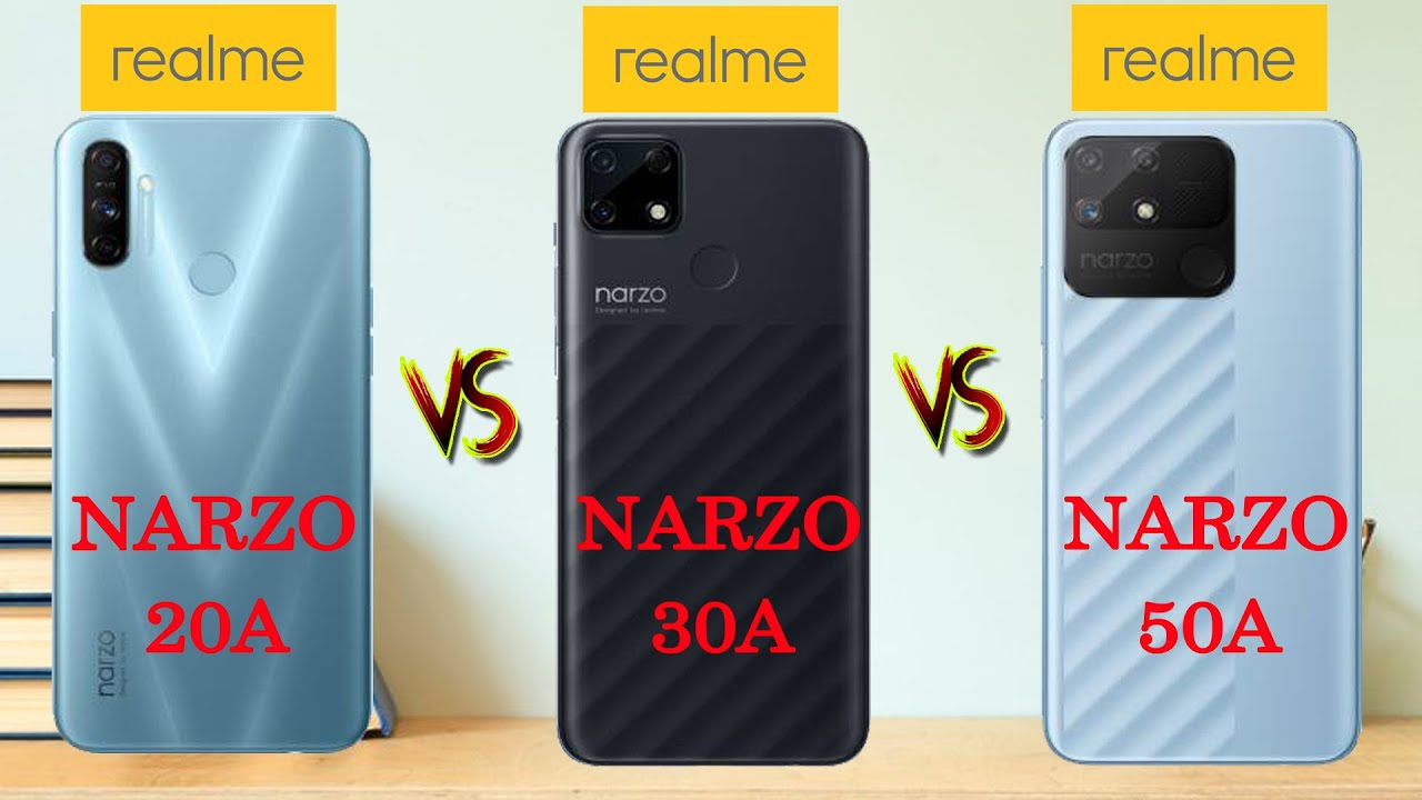 || Realme Narzo 20A vs Narzo 30A vs Narzo 50A || full specification and Price ||
