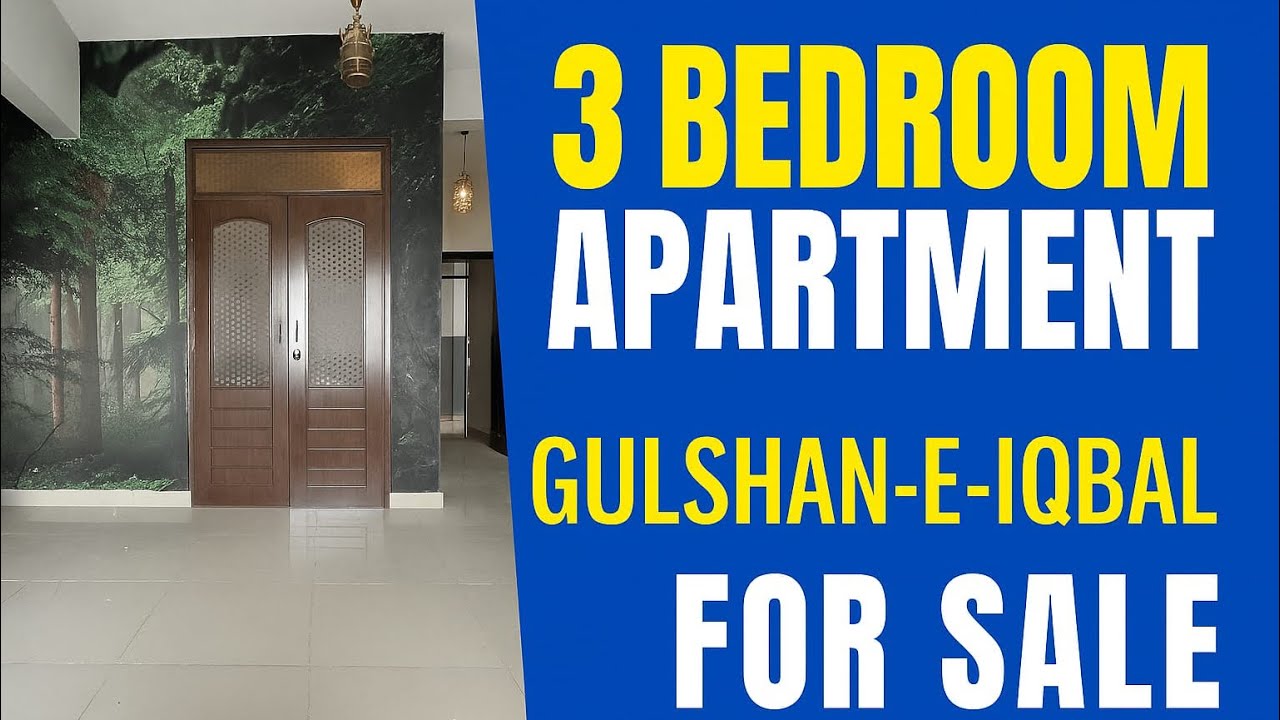 Gulshan-e-Iqbal 3 Bed Apartment Tour | Best Deal in Karachi |