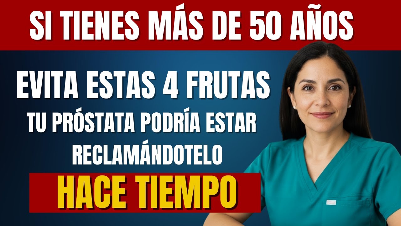 Urólogo Advierte: 4 Frutas que INFLAMAN la próstata en hombres mayores de 50 años