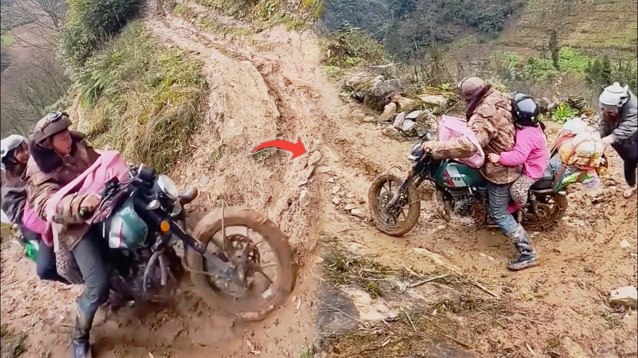 “No Room for Fear: One Bike, Three Souls, and a Cliff That Doesn’t Forgive”