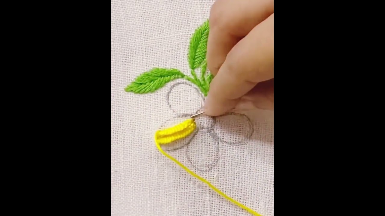 Cast on stitch on beautiful flowers,,,🪡🌼🌿