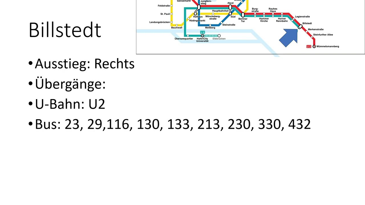 Alle Ansagen der U4 in Hamburg (Billstedt   Elbbrücken)