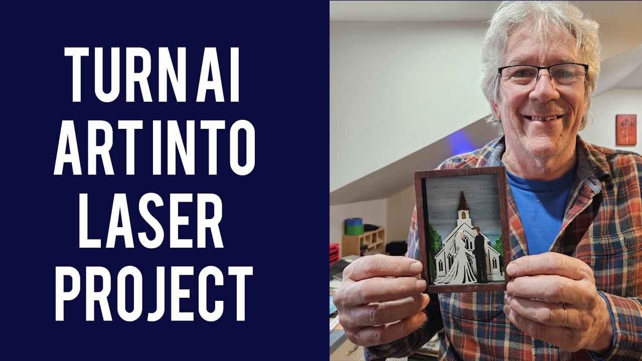 Turn AI Art Into a Layered Laser Cut Project | xTool Atomm Workflow