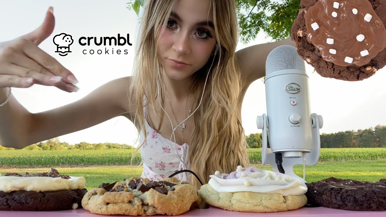 ASMR EATING CRUMBL COOKIE'S NEW FLAVORS