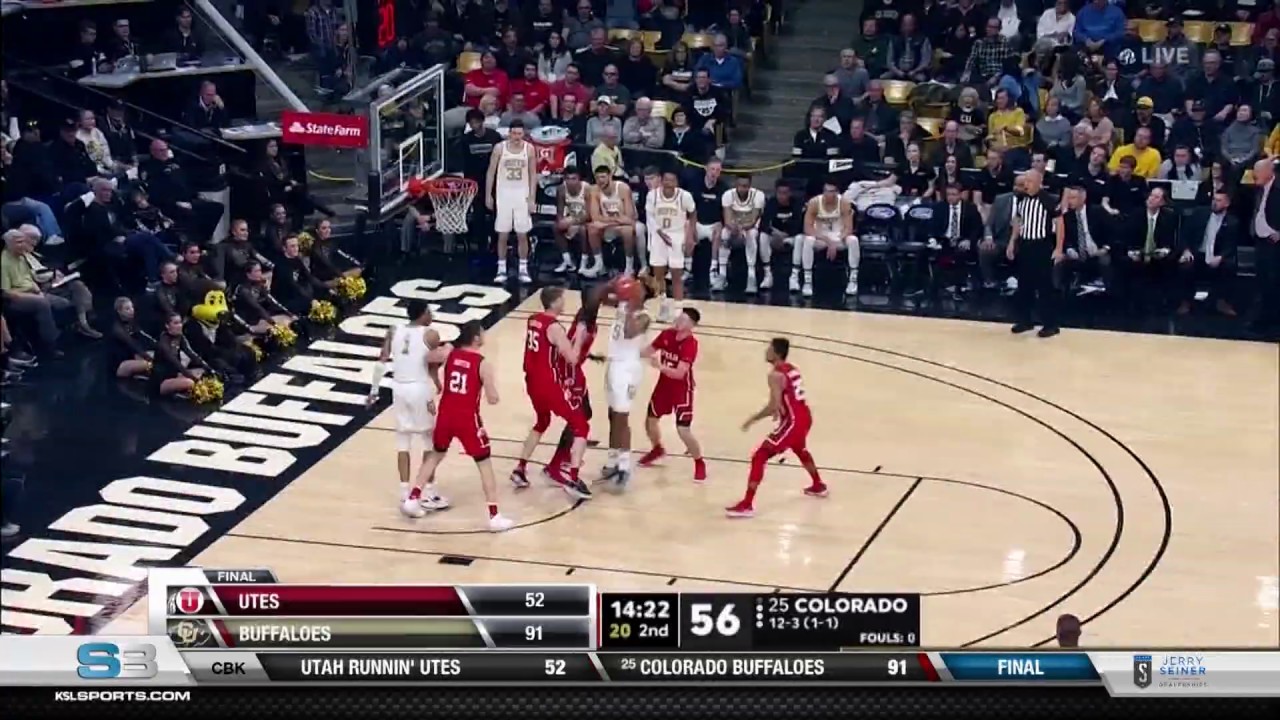 Buffaloes dominate Runnin' Utes 91-52