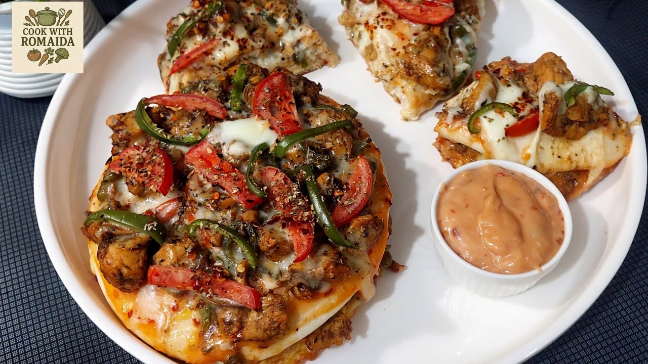 Chicken Pizza Sandwich Recipe | Simple Ingredients, Amazing Taste