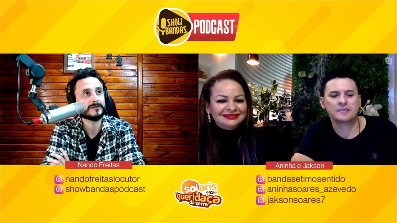 Show Bandas Podcast ep.13 em 4K - Convidados Banda S&eacute;timo Sentido #bail&atilde;o #podcast #bandasdebaile