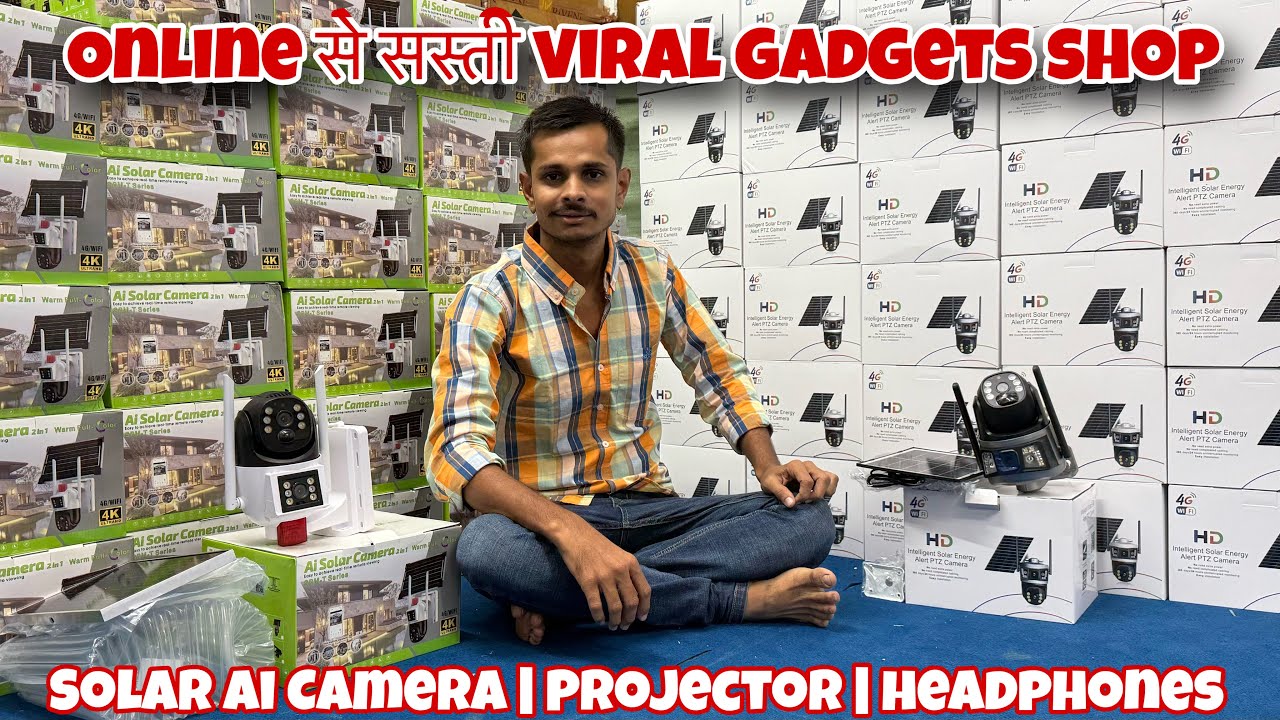 Online से सस्ती Viral Product शॉप 😱| start ₹99/-🔥| Solar Ai Camera | Projector | Headphones