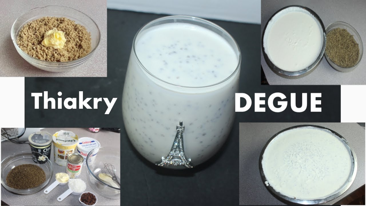 How to make déguè / thiakry, less than 20 minutes dessert, Senegalese food, mulet Rougisto