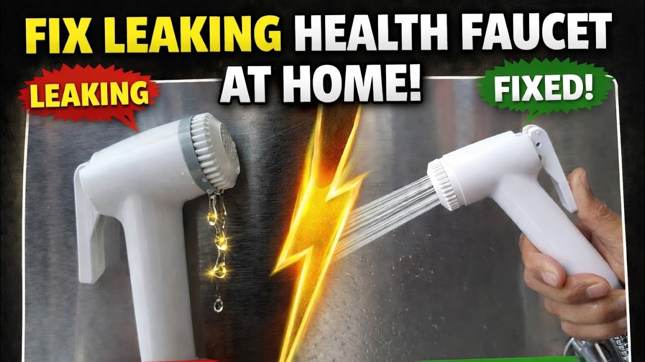 How to Repair a Jet Spray (Health Faucet) Leak at Home (Easy Method)