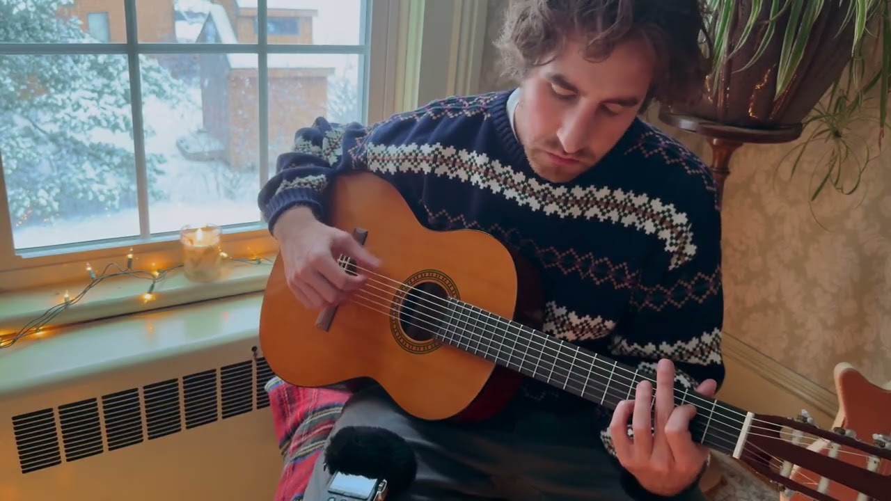 Winter Guitar Meditations During a Snowstorm (1 HR) | No AI 🕯️ Healing Guitar Music