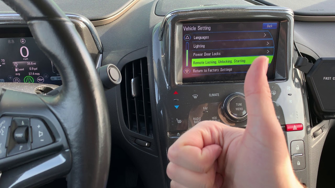 Сброс настроек Chevrolet Volt на стандартные