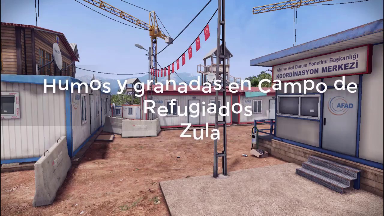 Granadas y Humos en Campamento de Refugio | Zula