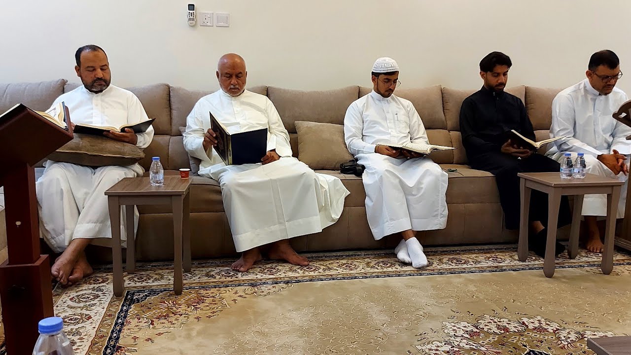 جلسه قرآنية مجلس أبو محمد جواد الحداد ١٨جمادى الأول ١٤٤٤