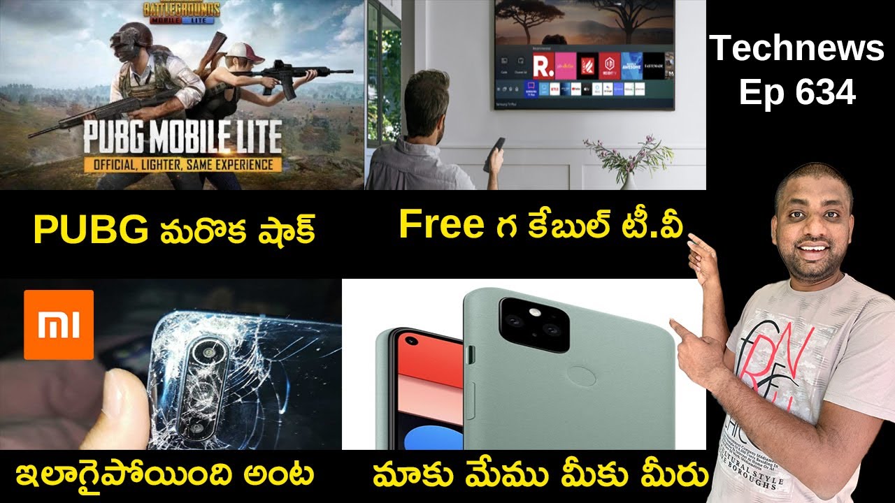 Technews Ep 634,Pubg Another Bad News,Free Tv Channels,Mi 10 Phone ,Google Pixel 6 || In Telugu ||