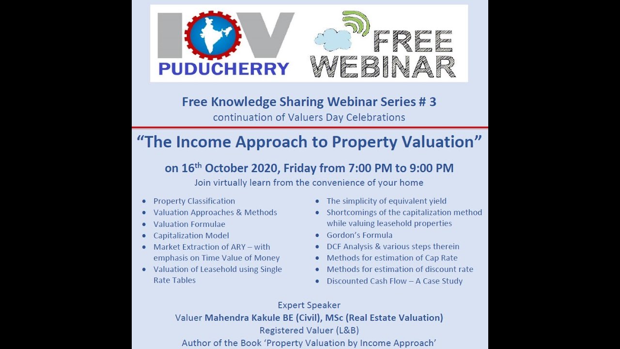 The Income Approach to Property Valuation