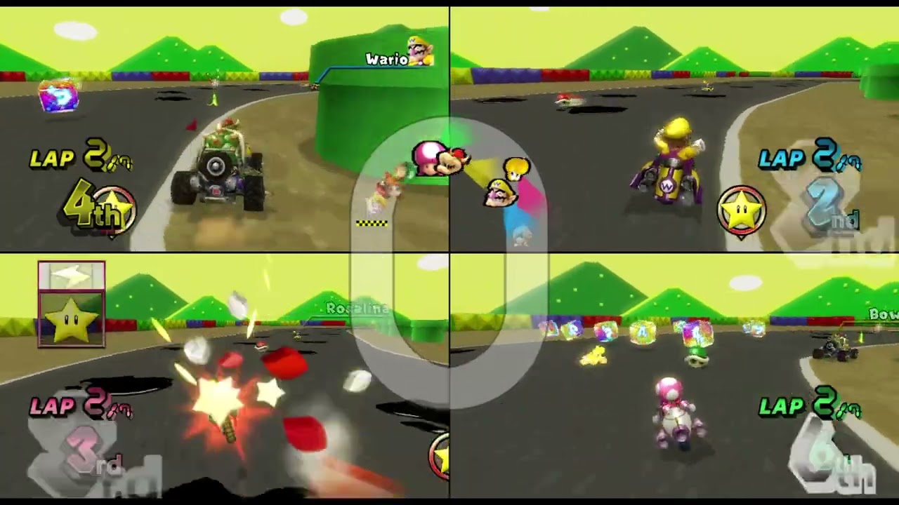 Mario Kart Wii Custom Tracks ✦ 4 Players #555