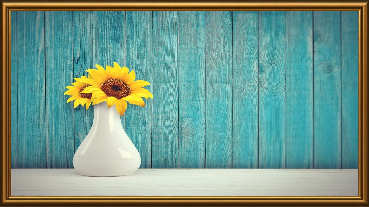 The Sunflower Tv Frame | TV 4K | 2h | @tvframeart9