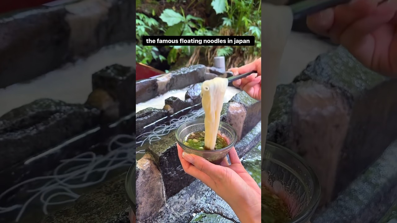 Shinchan Style Flowing Noodles In Japan | @ChahatAnand #shorts #shinchan