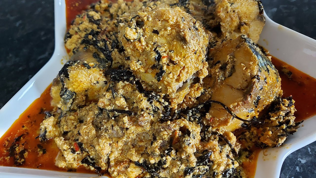 UPDATED HEALTHY EGUSI SOUP WITH ONLY MACKEREL AND CRAYFISH