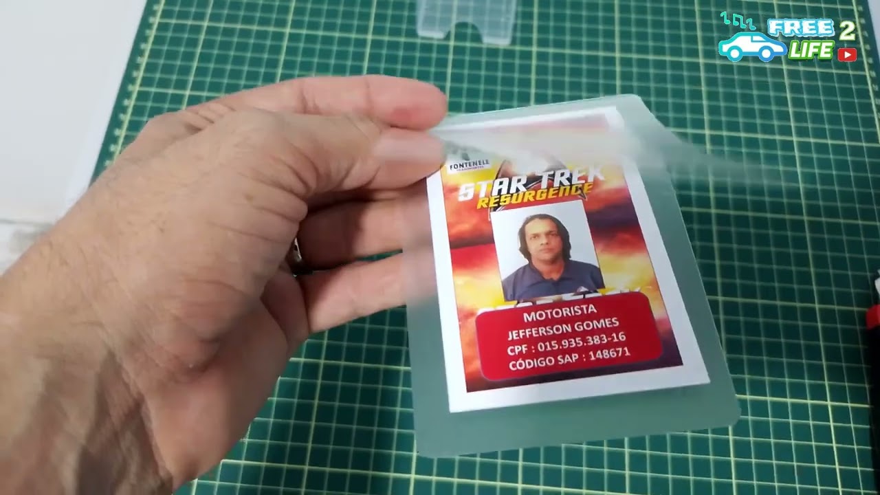 #Tutorial - Crach&aacute; com plastifica&ccedil;&atilde;o Polaseal