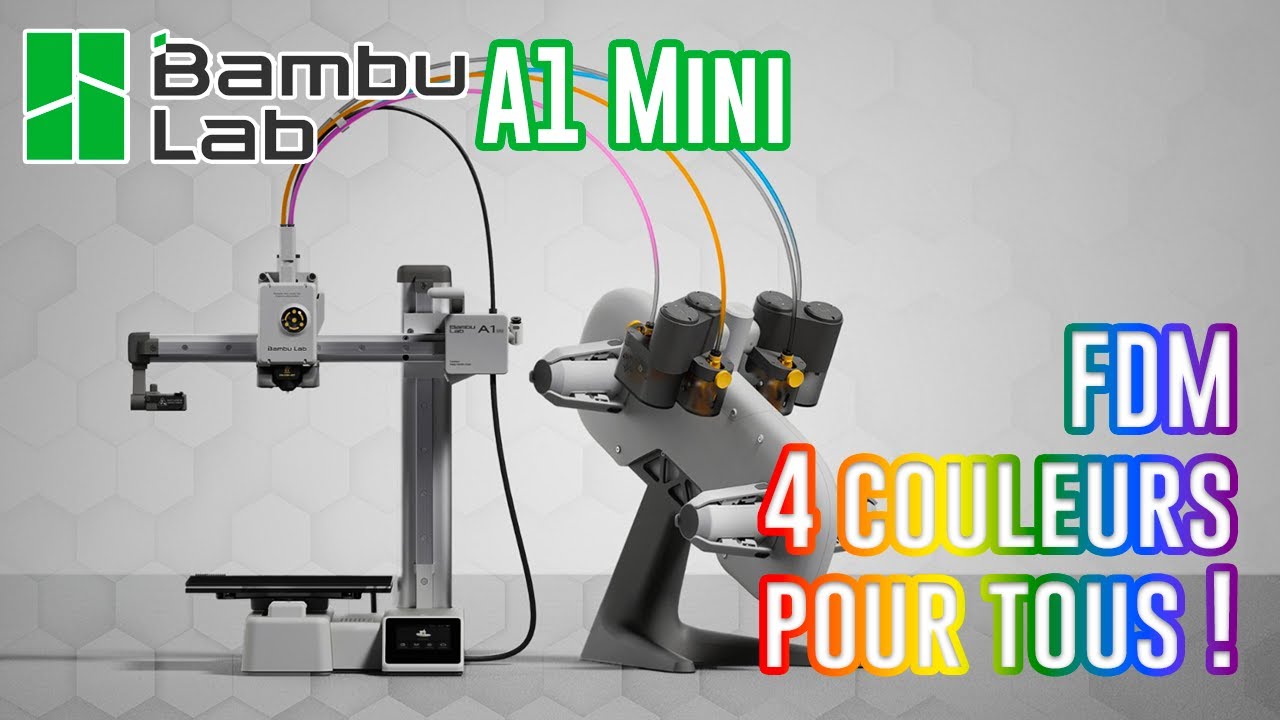 La Bambu Lab A1 Mini 🌈 l'impression 3D en couleurs pour tous !
