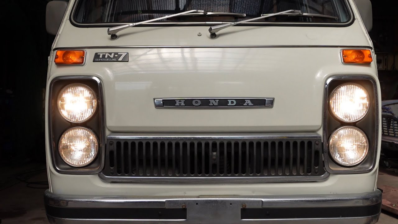 昭和５２年　ホンダの軽トラTN7  空冷サウンド 1977 Honda light truck TN7, air-cooled sound