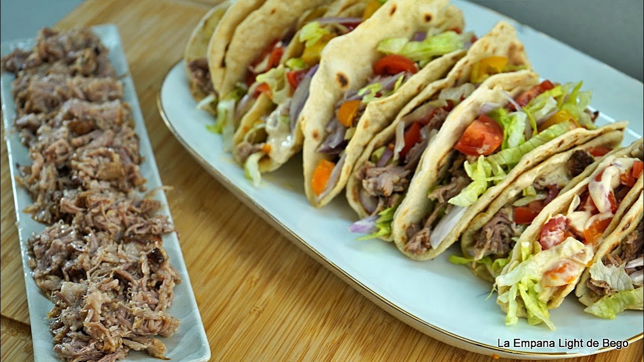 Carne de Cerdo a Hilos en Olla Rápida 🔥 + Tacos 100% Caseros 🌮 con Masa Hecha en Casa | Receta Fácil