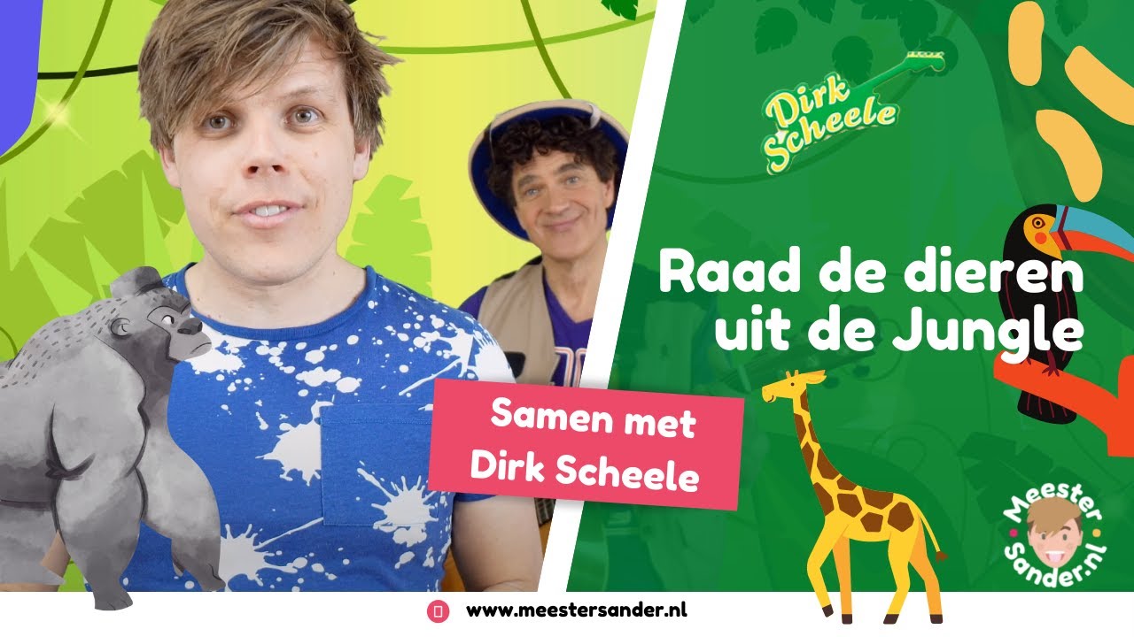 Raad de dieren samen met Dirk Scheele en Meester Sander