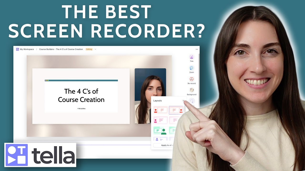 How to record yourself and screen at the same time with Tella