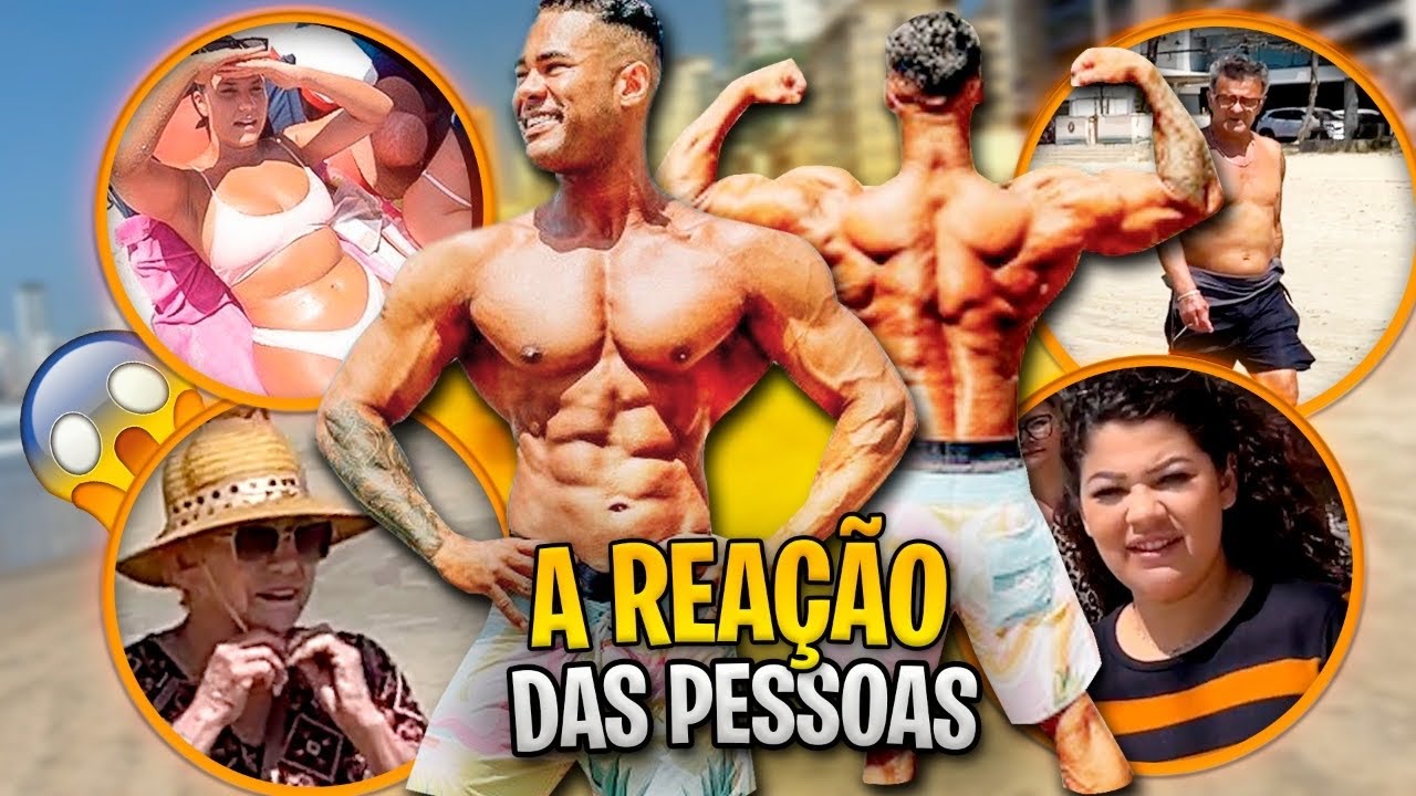 REAÇÃO DELAS VENDO O LELIS SHEIPADO NA PRAIA! 😱