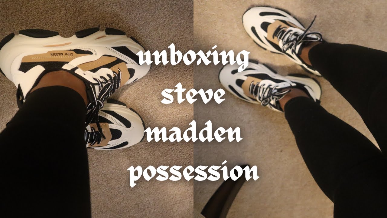 unboxing steve maddden possession sneakers