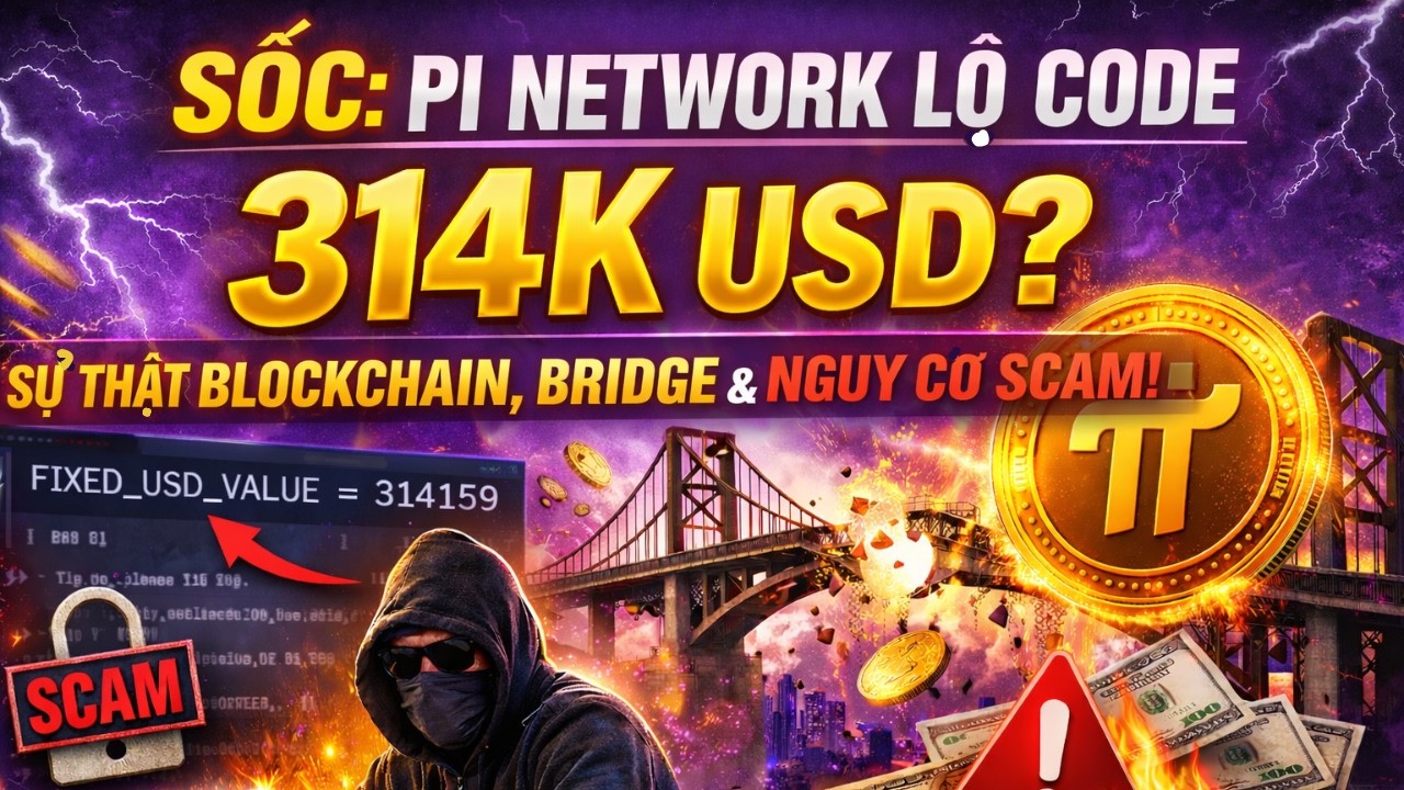 Sốc: Pi Network Lộ Code 314K USD? Sự Thật Blockchain, Bridge & Nguy Cơ Scam!