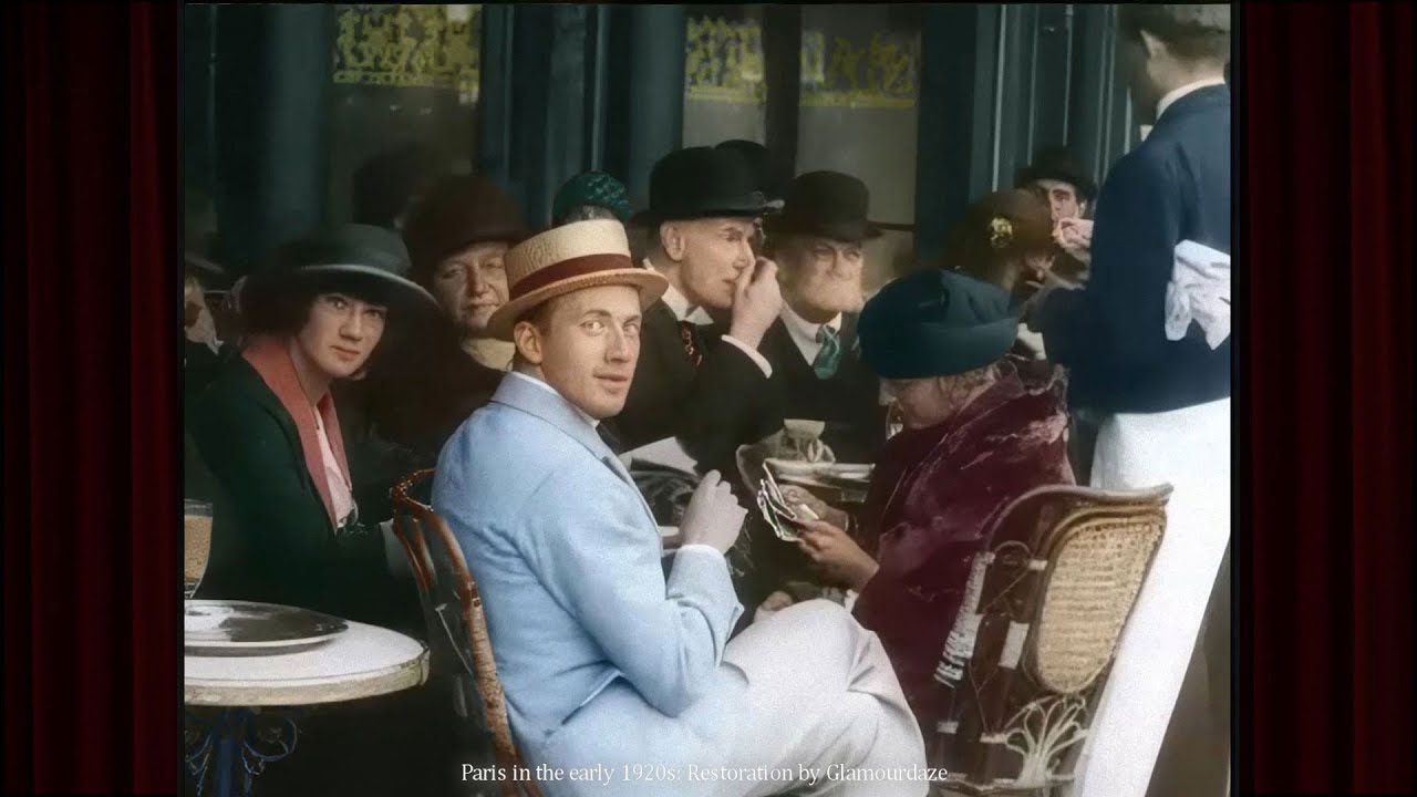 A Day in Paris c.1923: 4K 60fps Colorized Film 