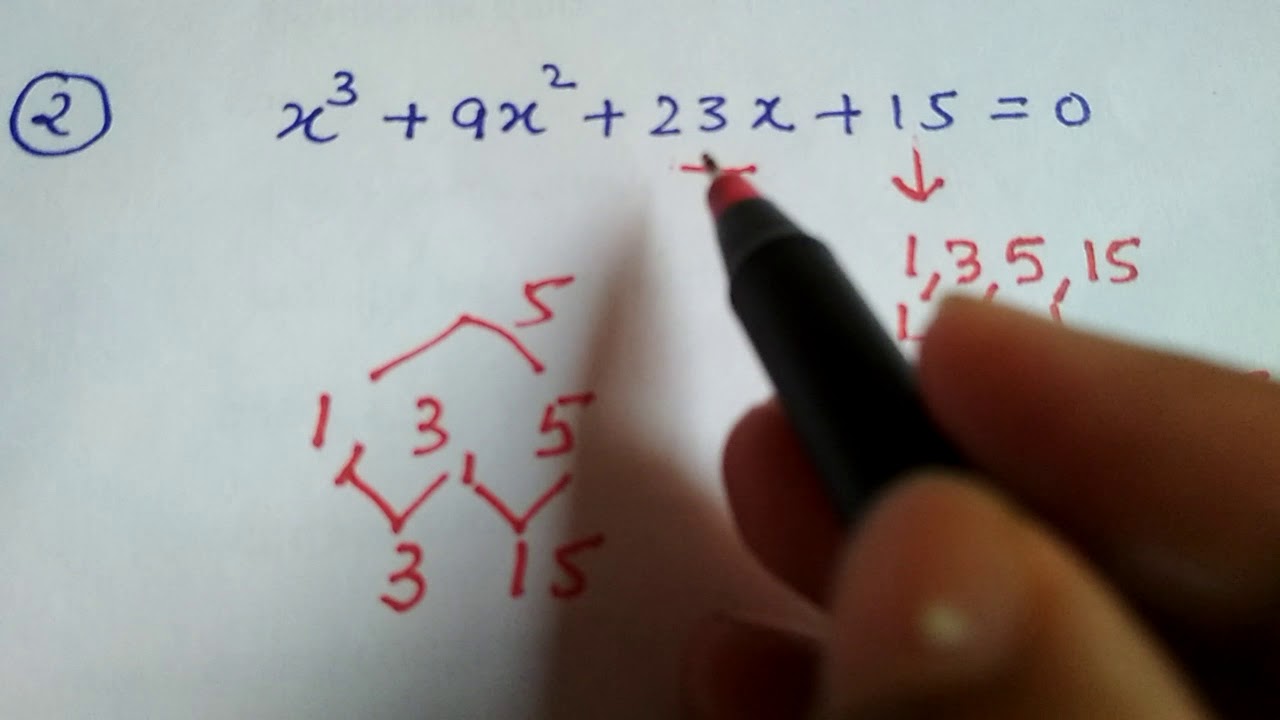 Shortcut tricks to solve cubic Equation in maths