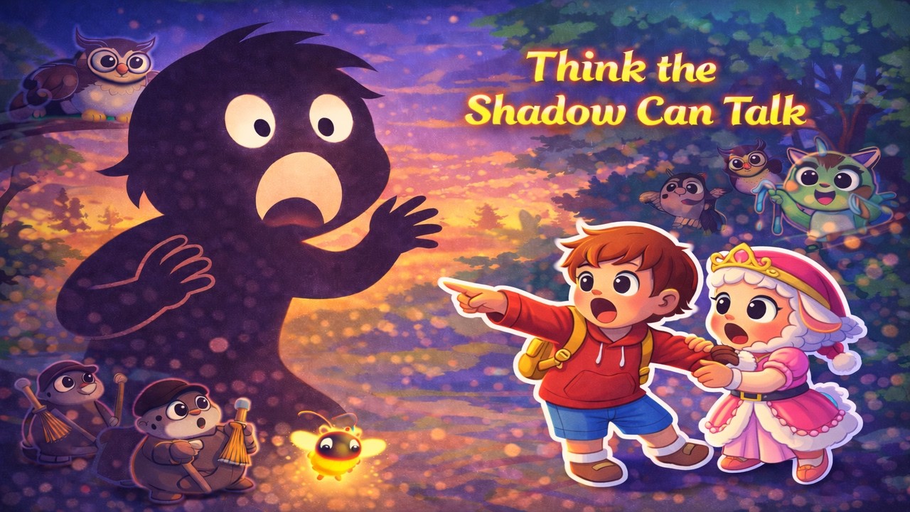 Finn and Dolly Think the Shadow Can Talk 🌒 | A Gentle & Magical Kids Cartoon