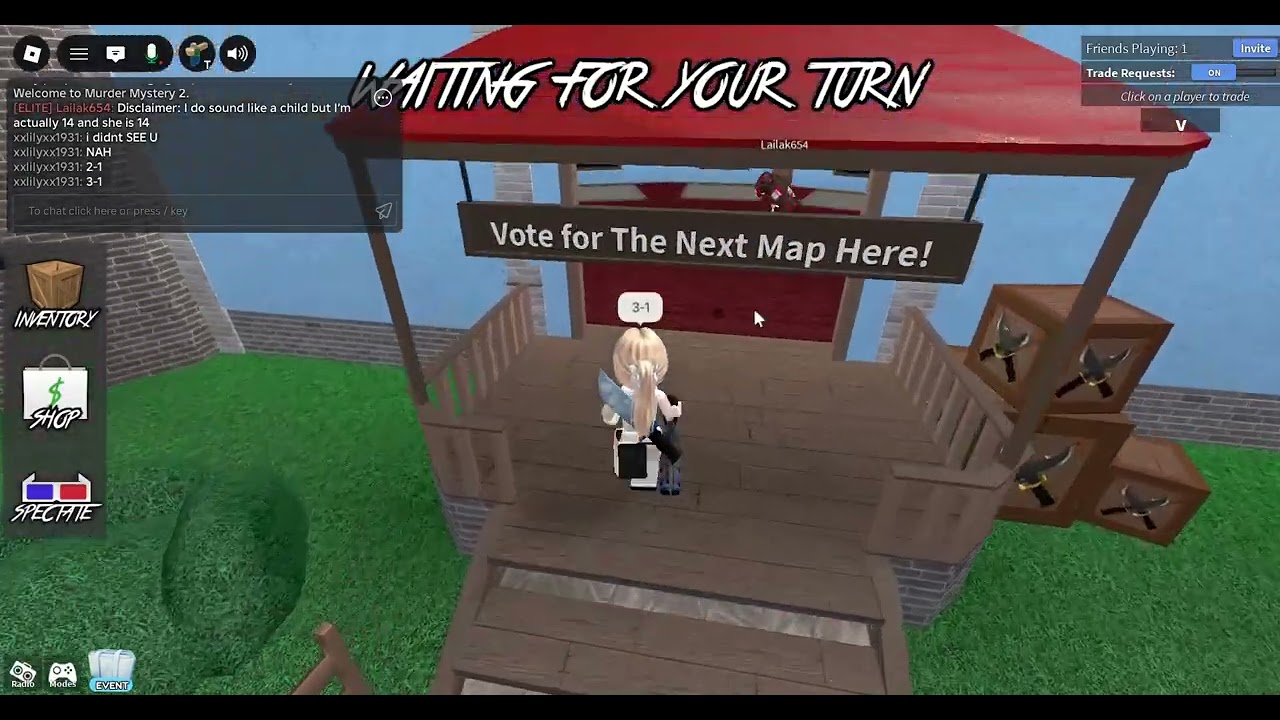 VOICE REVEAL! PLAYING MM2 WITH VOICE OF TOM4TO AND ST4R