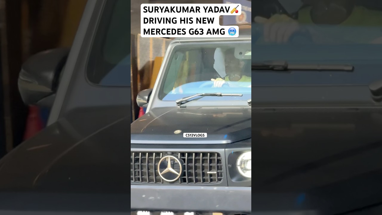 INDIAN CRICKETER SURYAKUMAR YADAV’S DRIVING HIS BRAND NEW MERCEDES G63 AMG GRAND EDITION SUV 