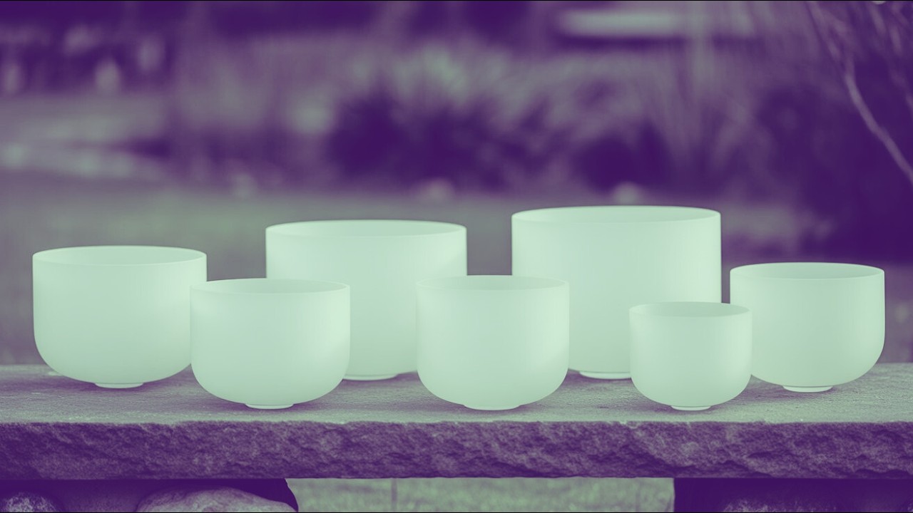 Crystal Singing Bowls Sound Bath | Pure Quartz Frequencies for Calm & Clarity
