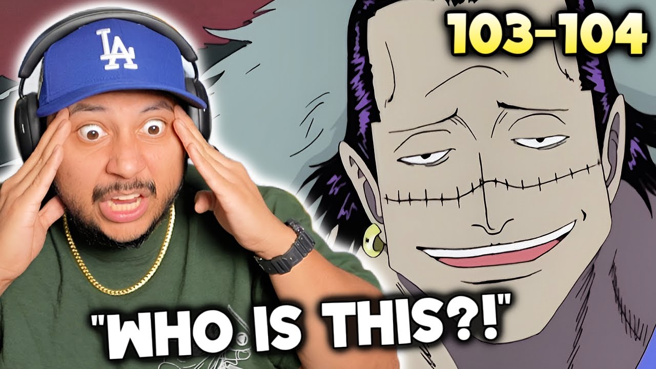 CROCODILE?! 😳Watching One Piece for the FIRST TIME !! Episode 103-104 (REACTION)