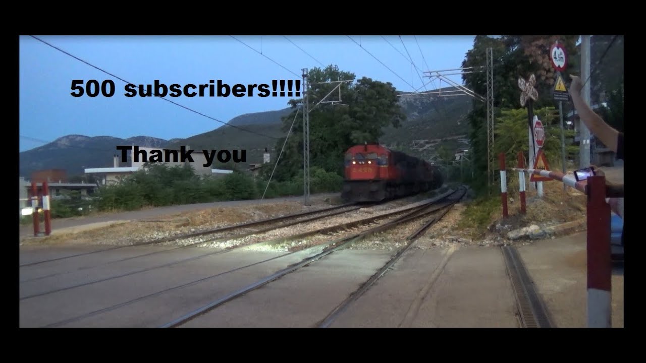 Thank you for 500 subscribers!!!! Train horns compilation around Greece