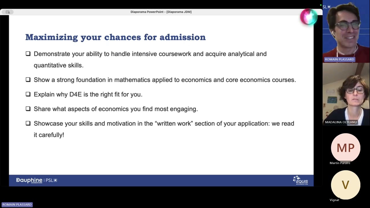 REPLAY - Journées des Masters - M2 Data Diven Decisions and Digital Economics