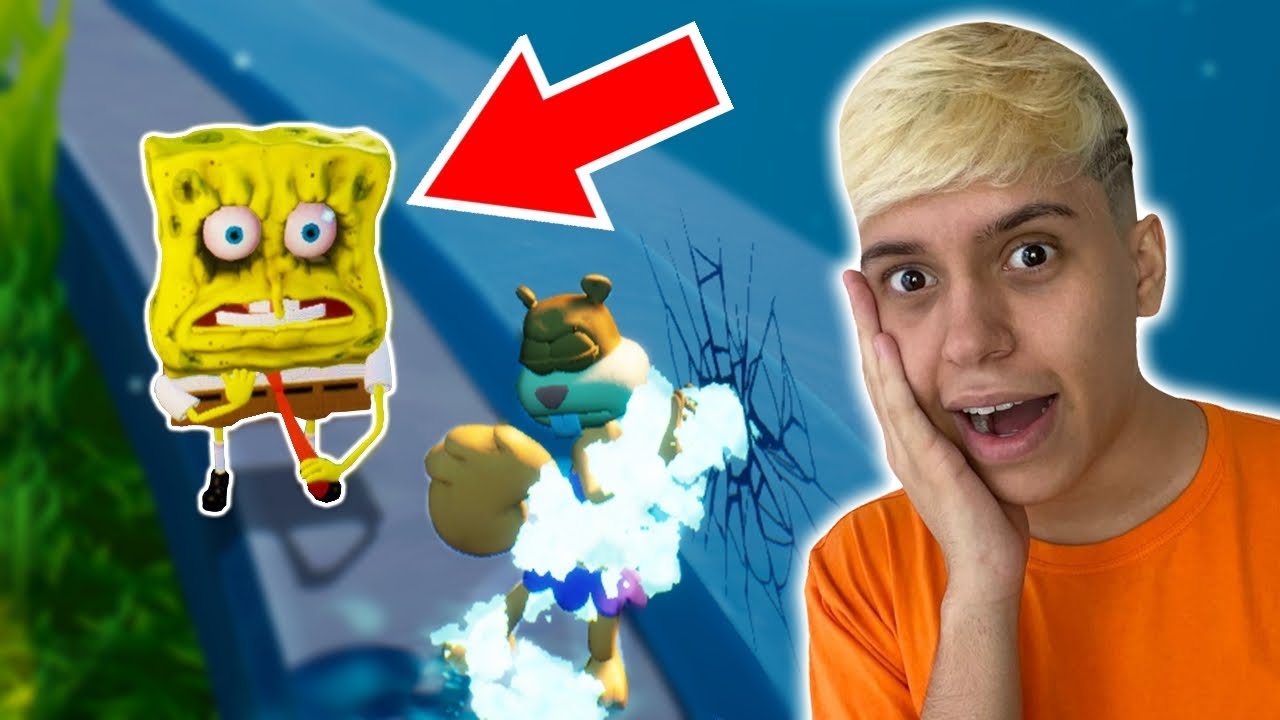 ASSUSTADOR! ENTREI NA CASA DA SANDY E O BOB ESPONJA SECOU!! BOB ESPONJA #19