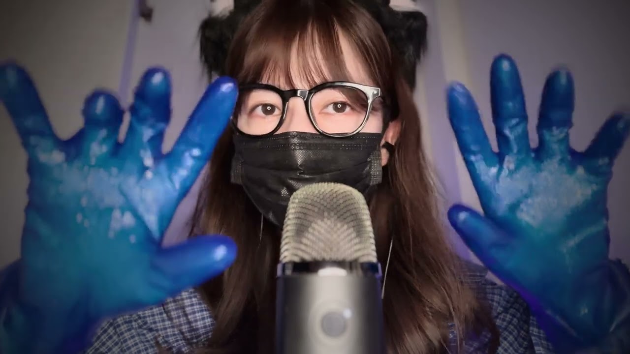 [ASMR] Расслабляющие звуки перчаток / атласные перчатки, резиновые перчатки, кожаные перчатки