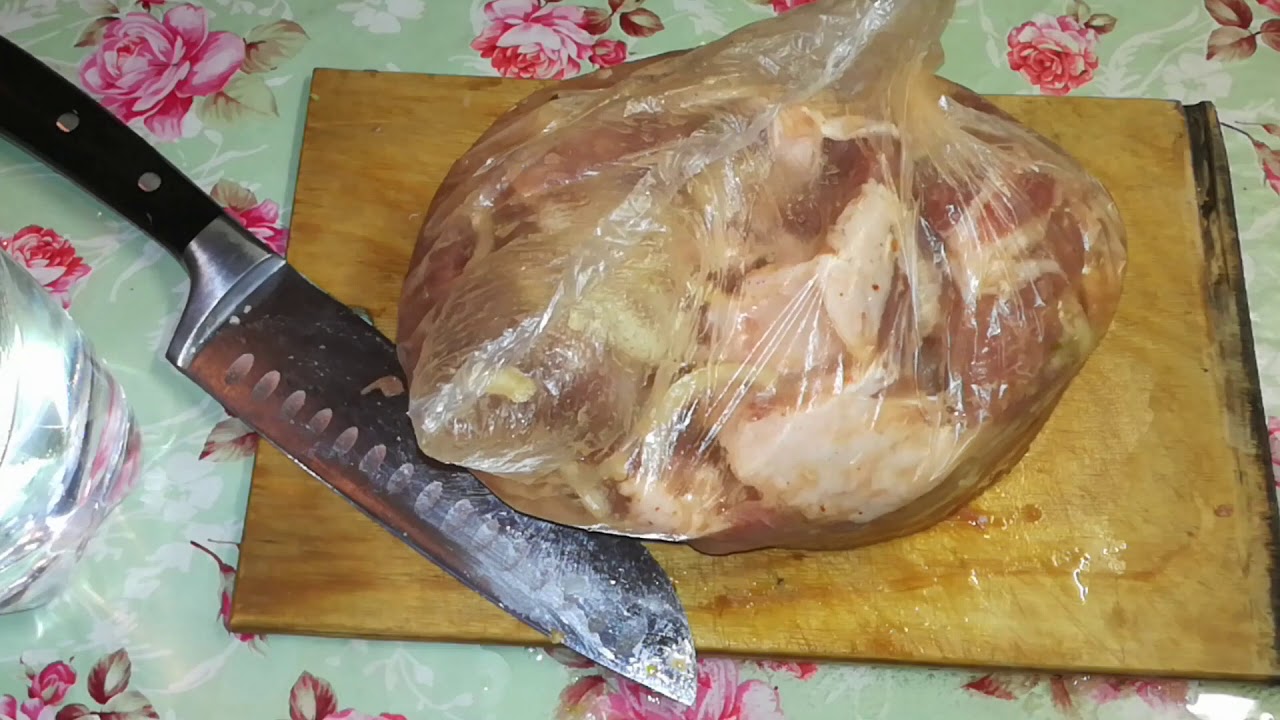 Шашлык дома зимой в духовке и в микроволновке! Как приготовить шашлык дома!