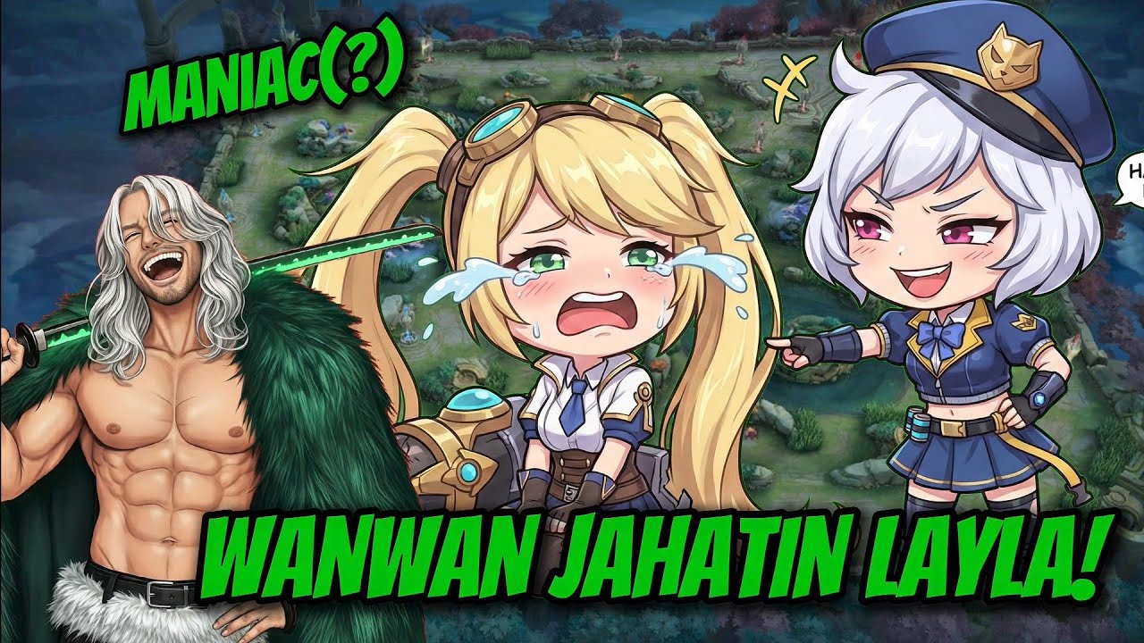 WANWAN GANGGU LAYLA!! Wanwan Gameplay - Mobile Legends : Bang Bang Indonesia #mlbb
