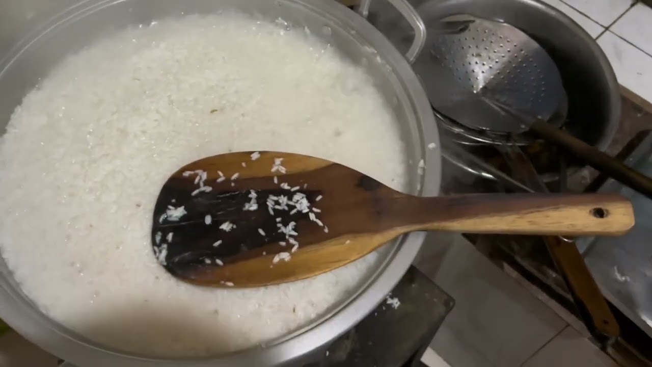 Cara memasak nasi 5kg menggunakan dandang full video
