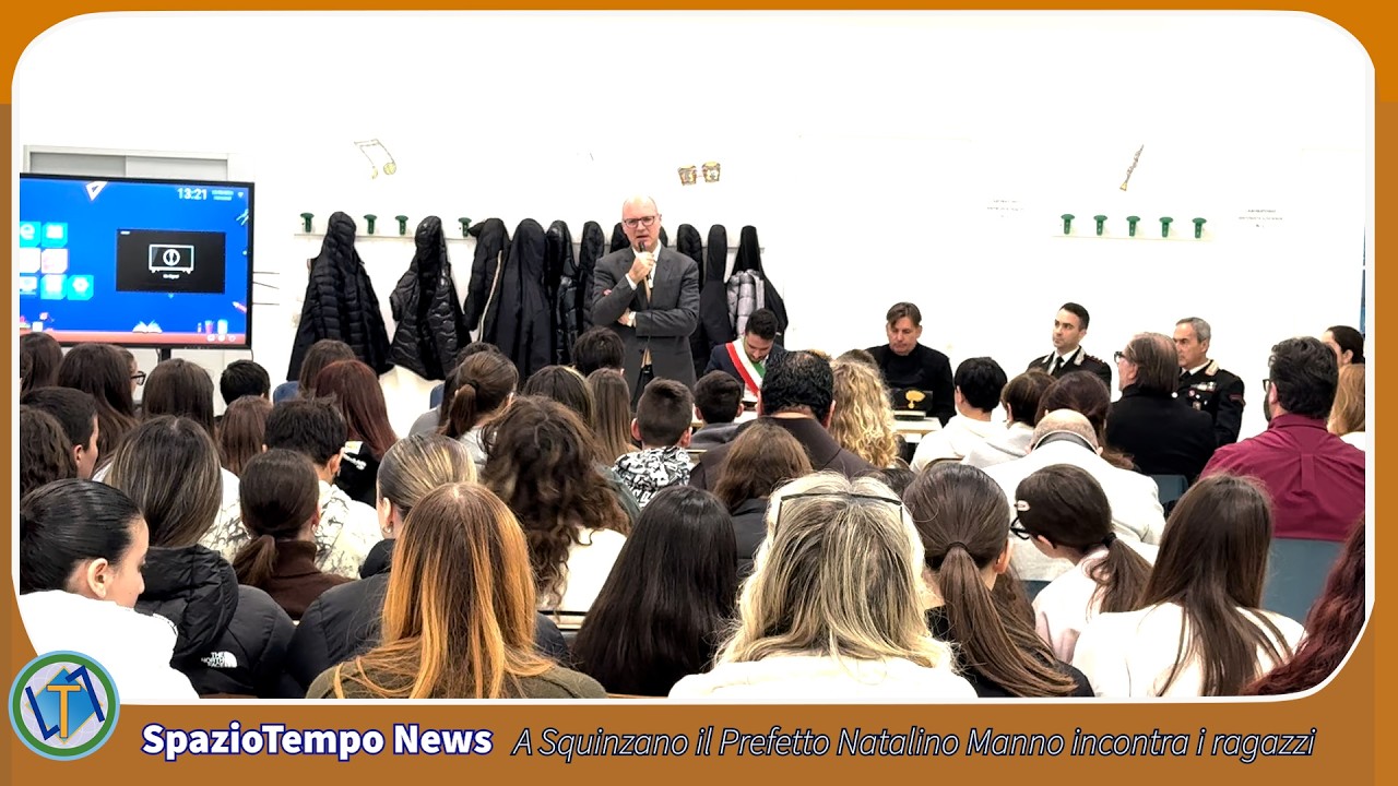 SQUINZANO/ ISTITUZIONI E GIOVANI FACCIA A FACCIA: IL PREFETTO E DON COLUCCIA PARLANO DI LEGALITÀ STN